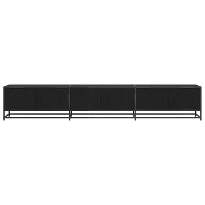 vidaXL TV Units 240 x 35 x 41 cm Black Oak Engineered wood