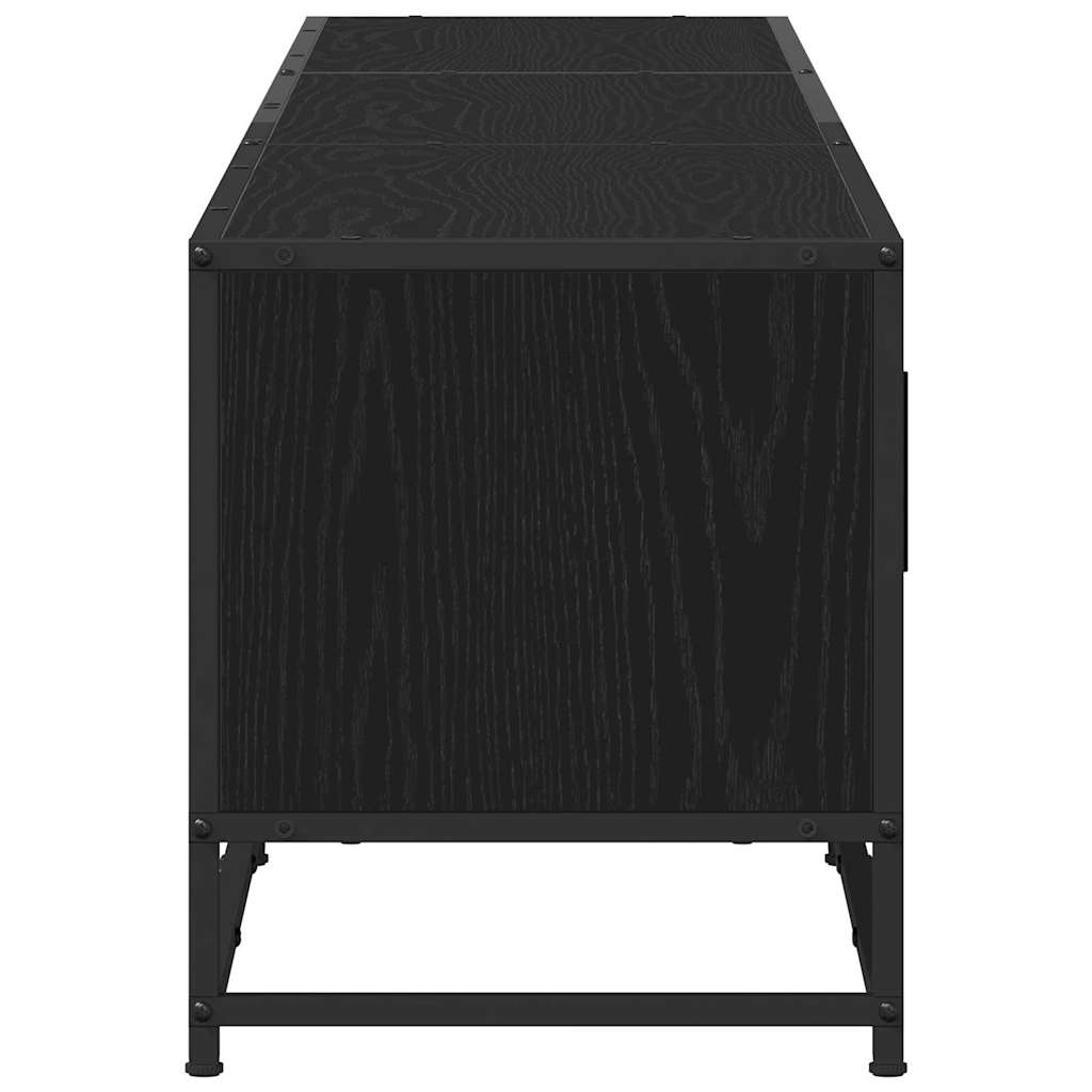 vidaXL TV Units 240 x 35 x 41 cm Black Oak Engineered wood