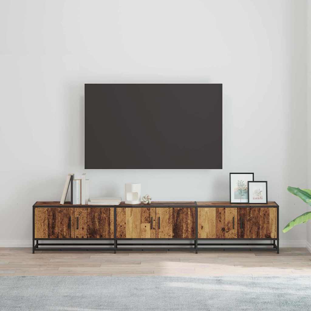 vidaXL TV Units 210 x 35 x 41 cm Old Wood Engineered wood