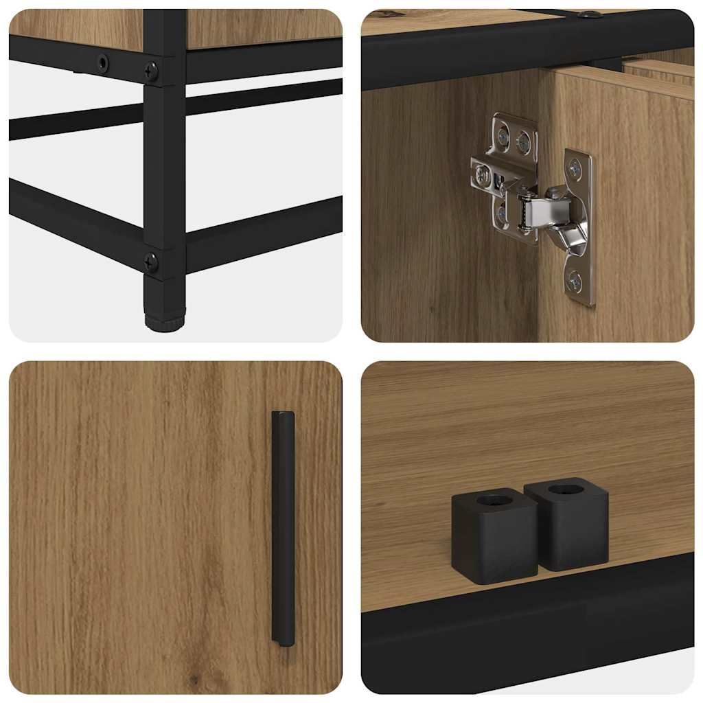 vidaXL TV Units 210 x 35 x 41 cm Artisan Oak Engineered wood