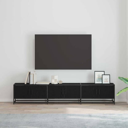vidaXL TV Units 210 x 35 x 41 cm Black Oak Engineered wood