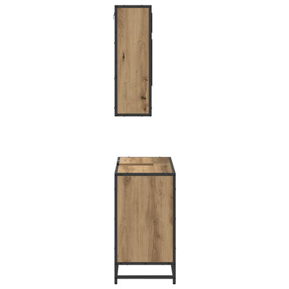 vidaXL Bathroom Furniture Set 2 pcs Artisan Oak Engineered Wood