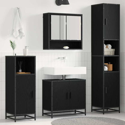 vidaXL Bathroom Furniture Set 3 pcs Artisan Oak Engineered Wood