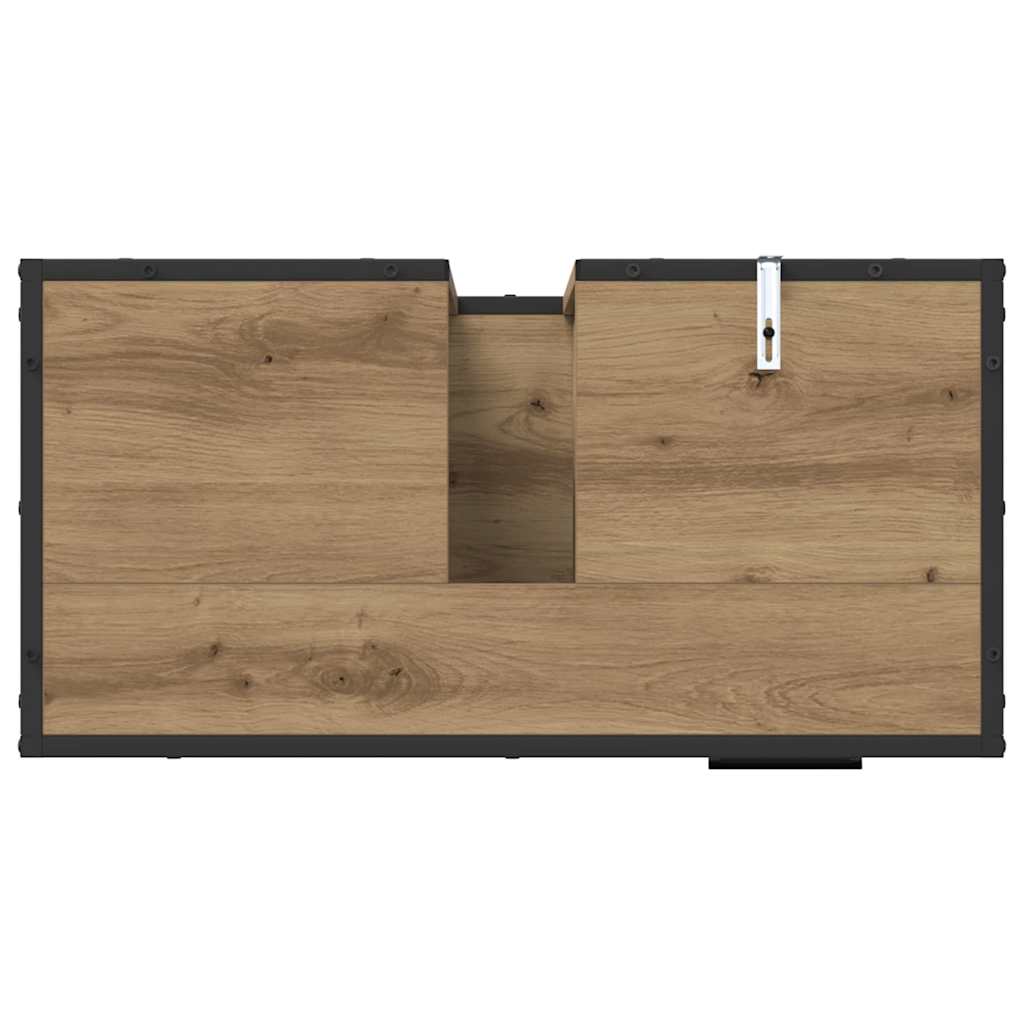 vidaXL Bathroom Furniture Set 3 pcs Artisan Oak Engineered Wood