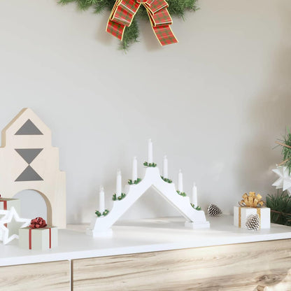 vidaXL Christmas Candle Bridge 7 LEDs Warm White 39.5 x 5 x 29 cm