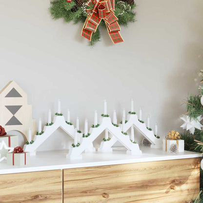 vidaXL Christmas Candle Bridge 3 pcs 7 LEDs Warm White