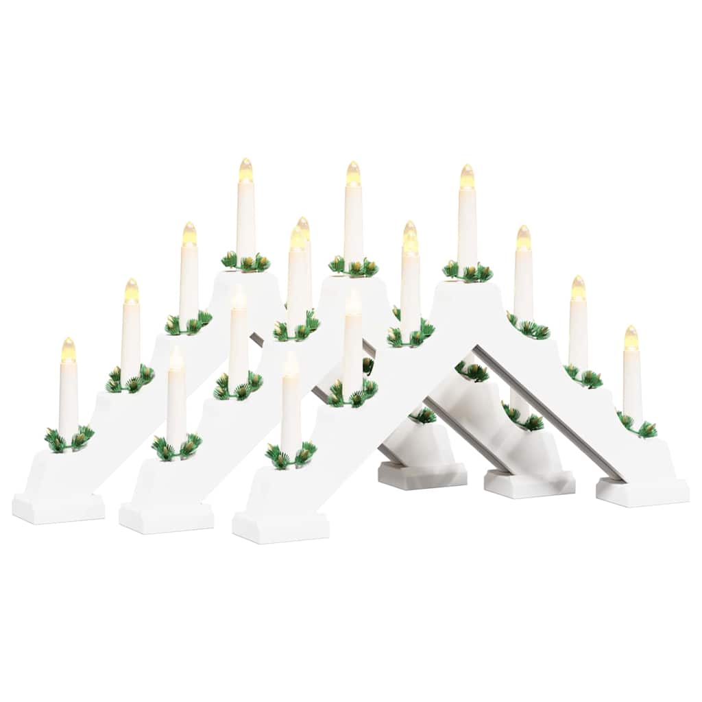 vidaXL Christmas Candle Bridge 3 pcs 7 LEDs Warm White