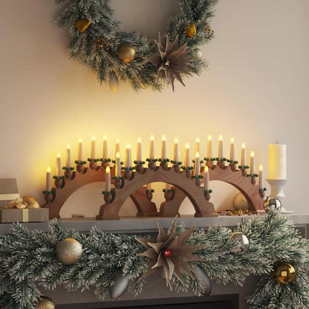 vidaXL Christmas Candle Arch with 10 LED Candles 3 pcs LEDs Warm White