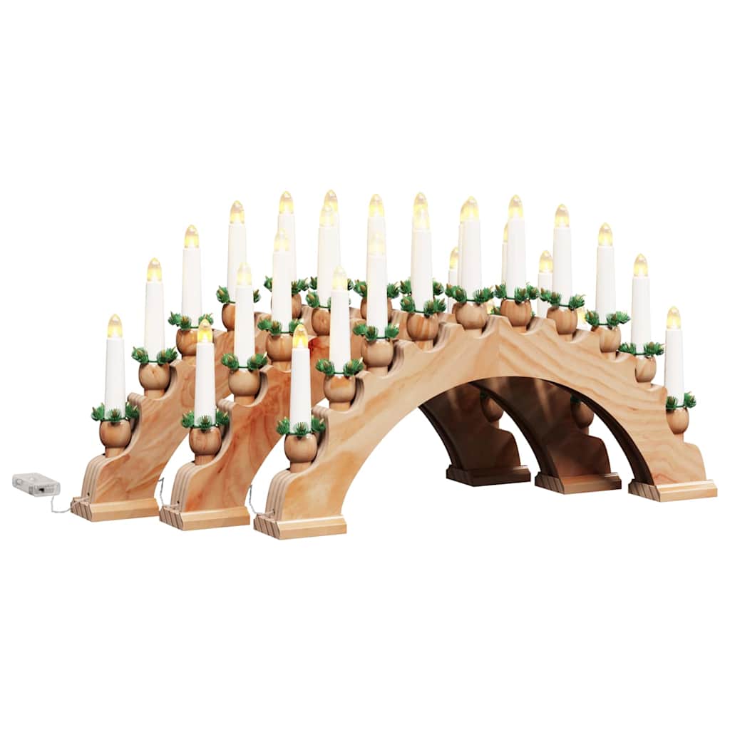 vidaXL Christmas Candle Arch with 10 LED Candles 3 pcs LEDs Warm White