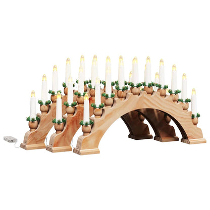 vidaXL Christmas Candle Arch with 10 LED Candles 3 pcs LEDs Warm White