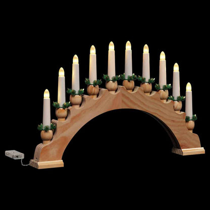 vidaXL Christmas Candle Arch with 10 LED Candles 3 pcs LEDs Warm White