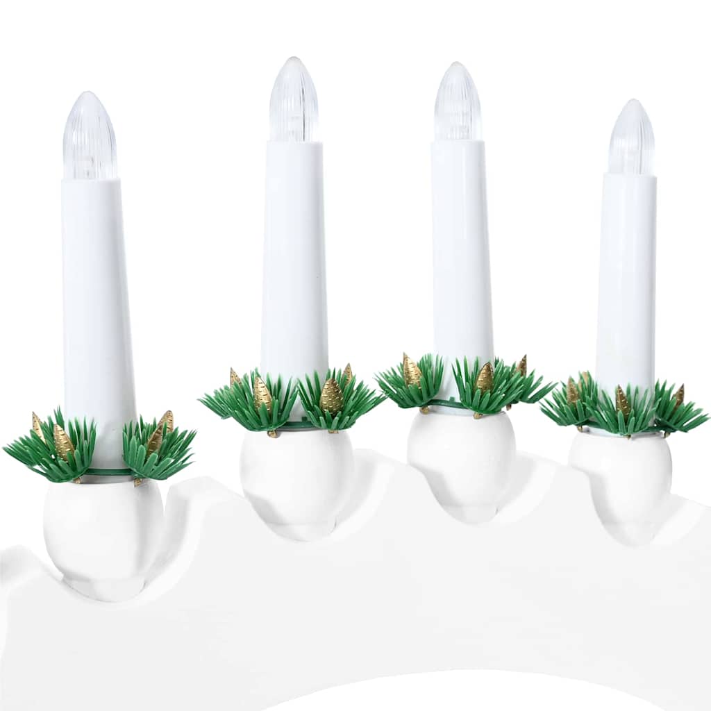 vidaXL Christmas Candle Arch with 10 LED Candles LEDs Warm White