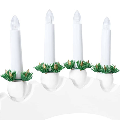 vidaXL Christmas Candle Arch with 10 LED Candles LEDs Warm White