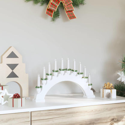 vidaXL Christmas Candle Arch with 10 LED Candles LEDs Warm White