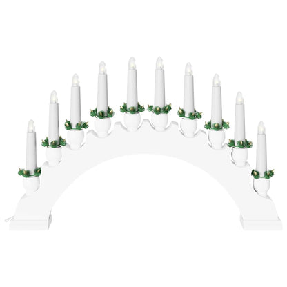 vidaXL Christmas Candle Arch with 10 LED Candles LEDs Warm White