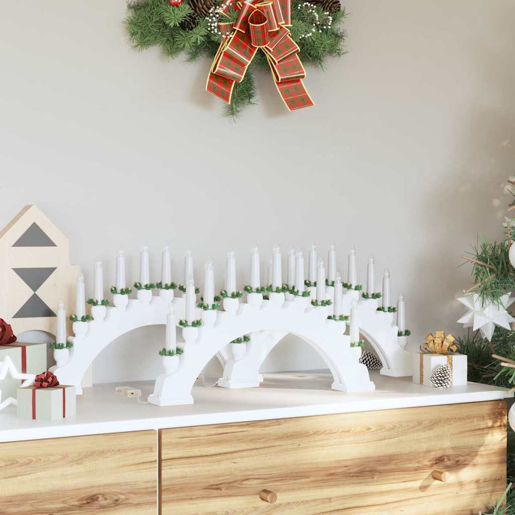 vidaXL Christmas Candle Arch with 10 LED Candles 3 pcs LEDs Warm White