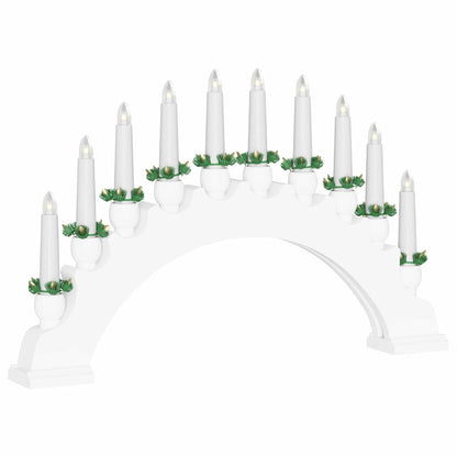 vidaXL Christmas Candle Arch with 10 LED Candles 3 pcs LEDs Warm White