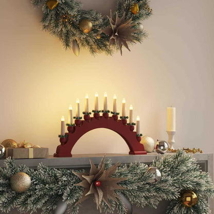 vidaXL Christmas Candle Arch with 10 LED Candles LEDs Warm White