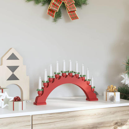 vidaXL Christmas Candle Arch with 10 LED Candles LEDs Warm White