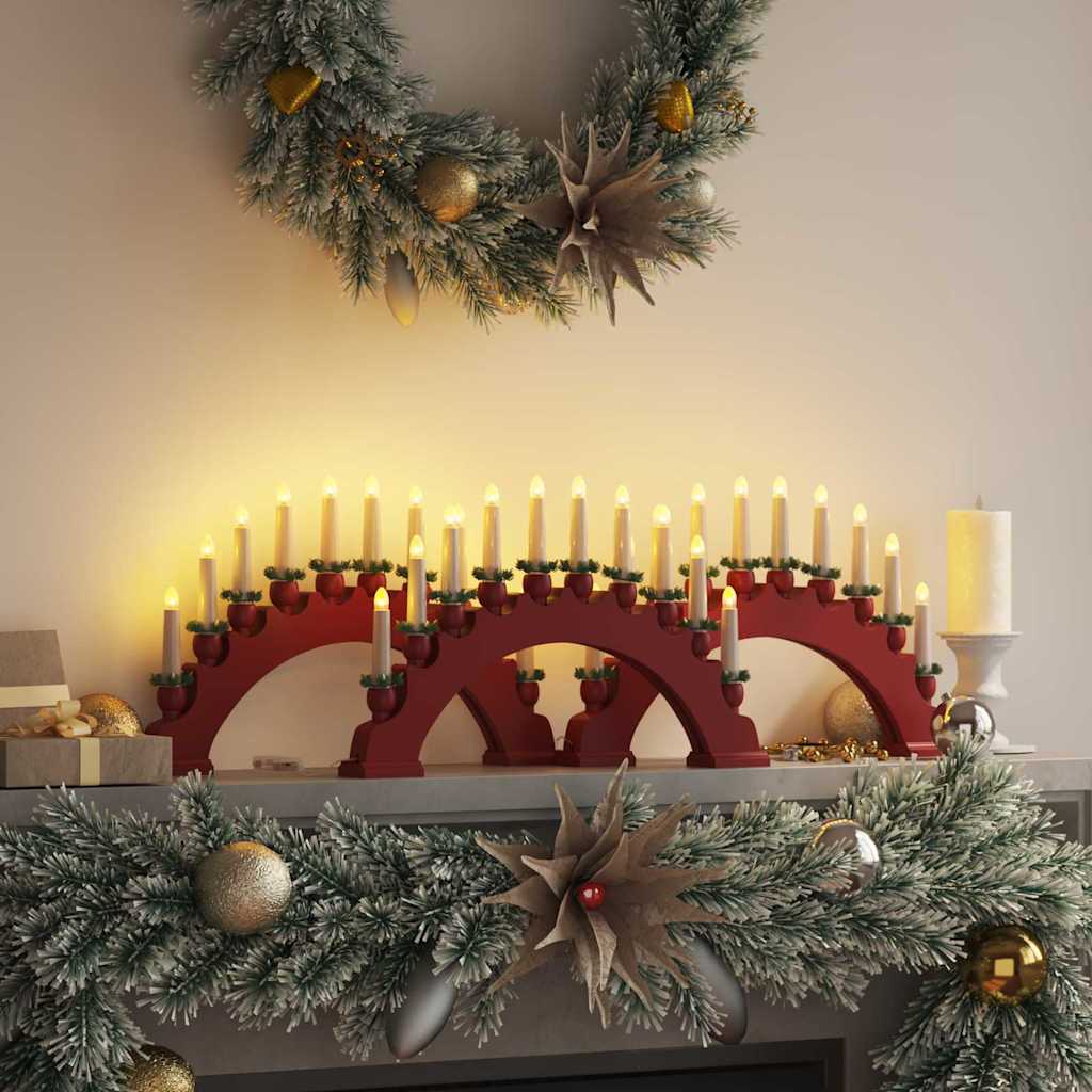 vidaXL Christmas Candle Arch with 10 LED Candles 3 pcs LEDs Warm White