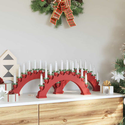 vidaXL Christmas Candle Arch with 10 LED Candles 3 pcs LEDs Warm White
