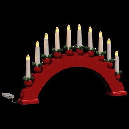vidaXL Christmas Candle Arch with 10 LED Candles 3 pcs LEDs Warm White