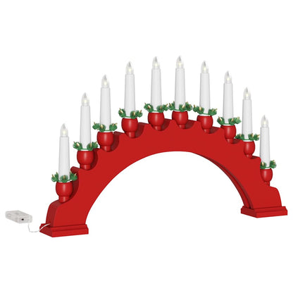 vidaXL Christmas Candle Arch with 10 LED Candles 3 pcs LEDs Warm White