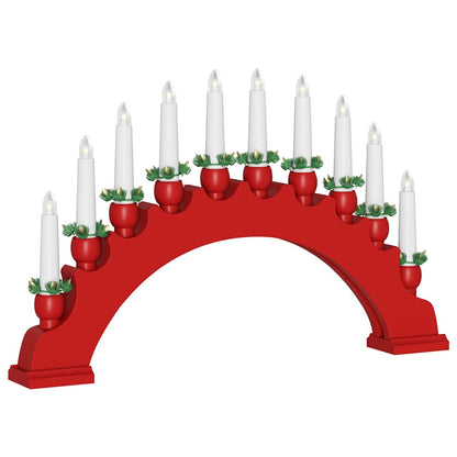 vidaXL Christmas Candle Arch with 10 LED Candles 3 pcs LEDs Warm White