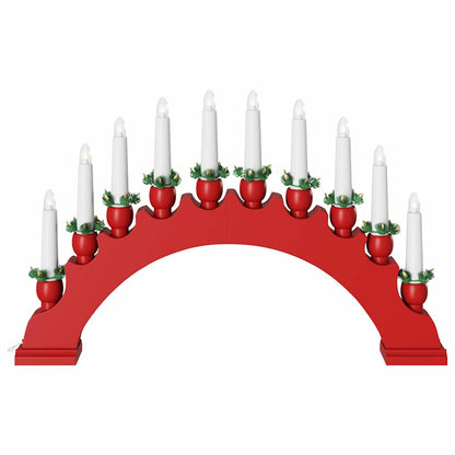 vidaXL Christmas Candle Arch with 10 LED Candles 3 pcs LEDs Warm White