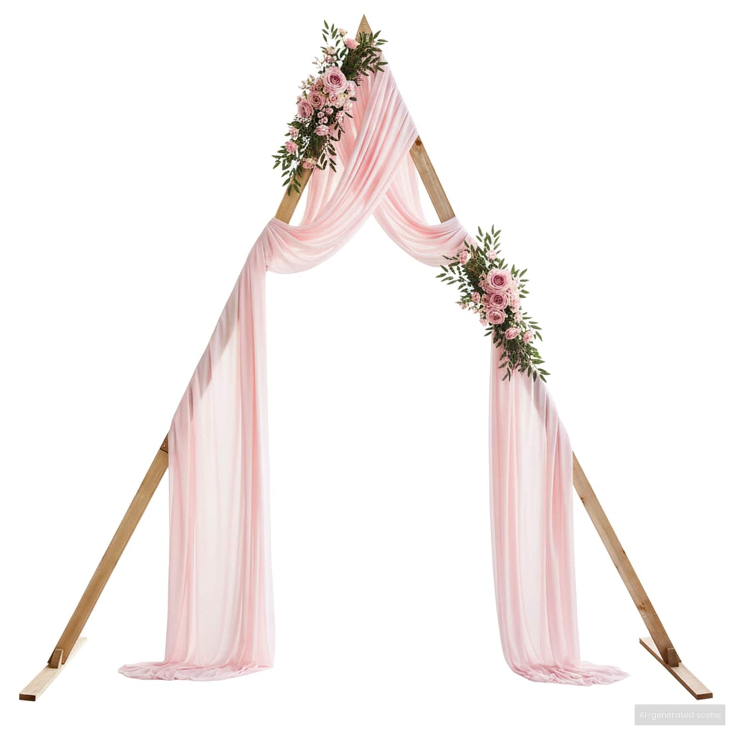 vidaXL Wedding Arch Light Brown 202 x 95 x 254 cm Solid Pine Wood