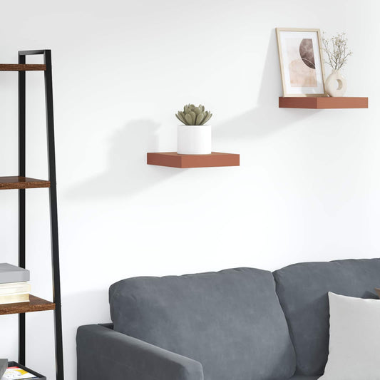 vidaXL Wall Shelf Wall-mounted Red 23 x 23.5 x 4 cm Engineered Wood