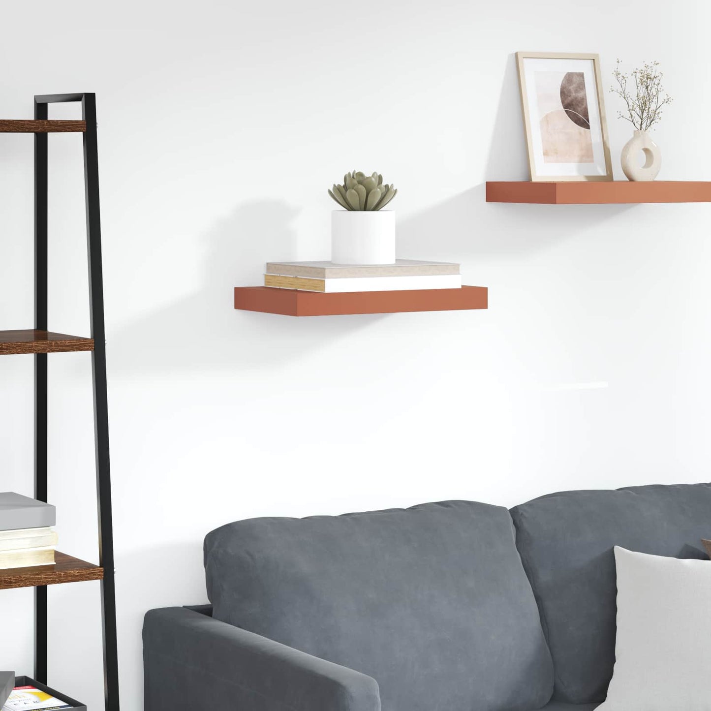 vidaXL Wall Shelf Wall-mounted Red 40 x 23.5 x 4 cm Engineered Wood