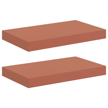 vidaXL Wall Shelf 2 pcs Red 40 x 23.5 x 4 cm Engineered Wood