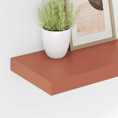 vidaXL Wall Shelf 4 pcs Red 40 x 23.5 x 4 cm Engineered Wood
