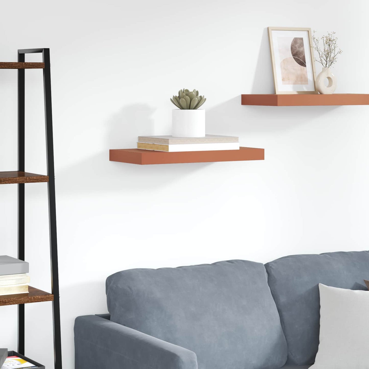 vidaXL Wall Shelf Wall-mounted Red 50 x 23 x 4 cm Engineered Wood