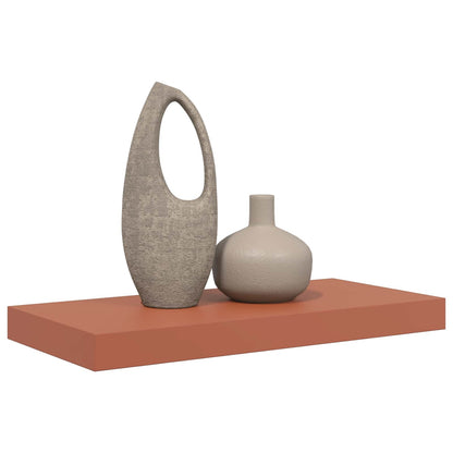 vidaXL Wall Shelf Wall-Mounted Red 50 x 23.5 x 3.8 cm Engineered Wood