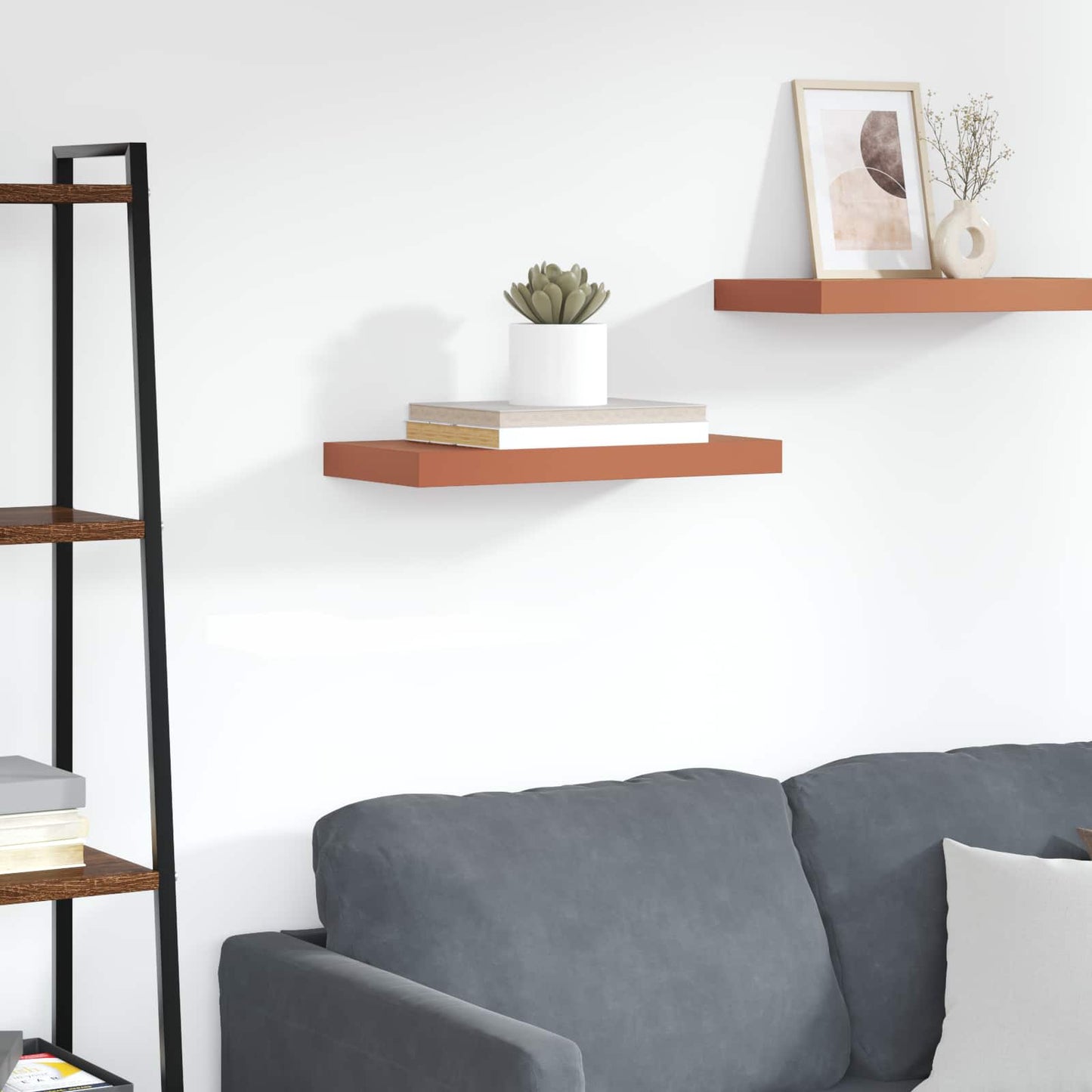 vidaXL Wall Shelf Wall-mounted Red 60 x 23 x 4 cm Engineered Wood