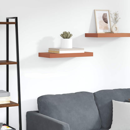 vidaXL Wall Shelf Wall-Mounted Red 60 x 23.5 x 3.8 cm Engineered Wood