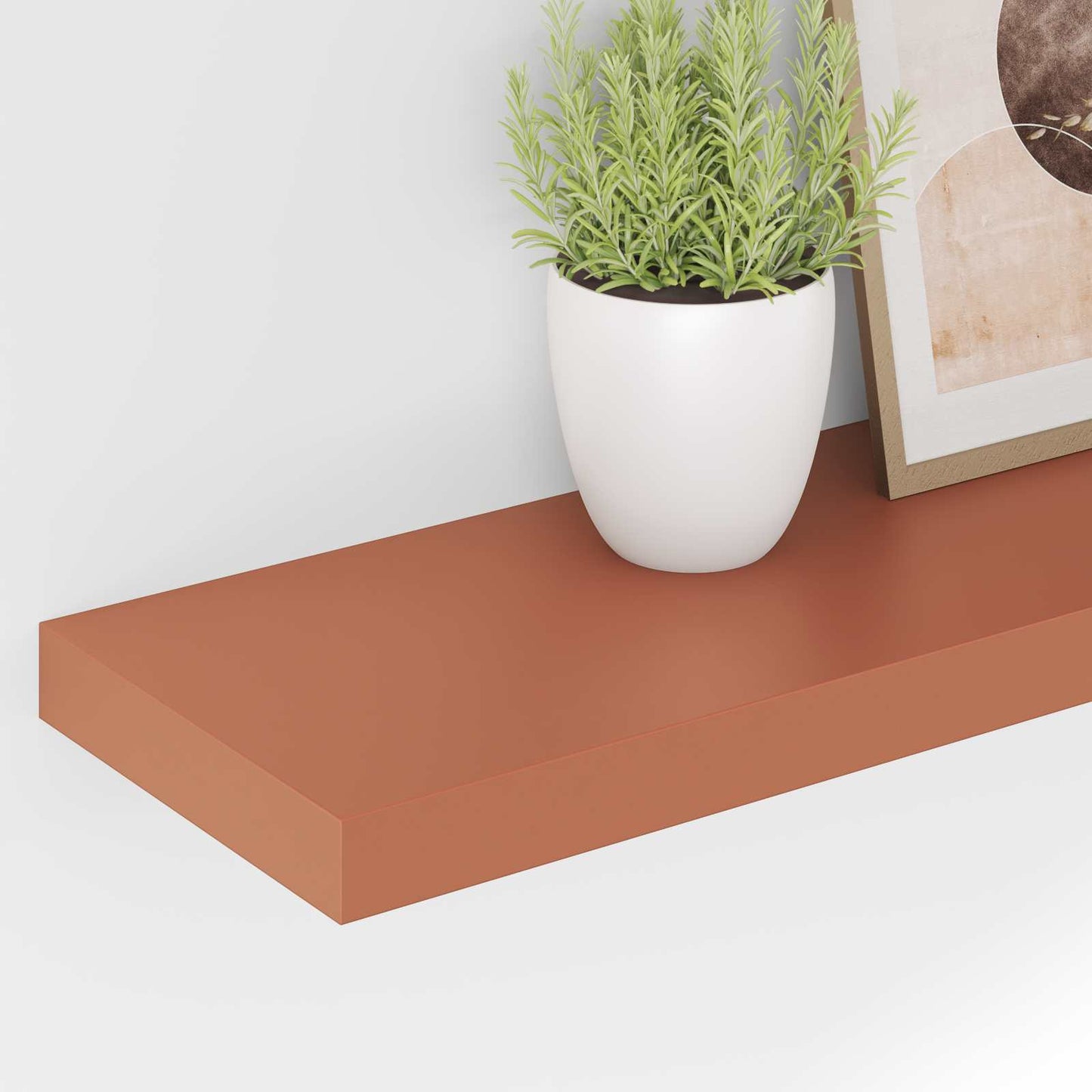 vidaXL Wall Shelf 2 pcs Red 80 x 23.5 x 4 cm Engineered Wood