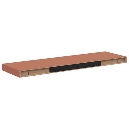 vidaXL Wall Shelf 2 pcs Red 80 x 23.5 x 4 cm Engineered Wood