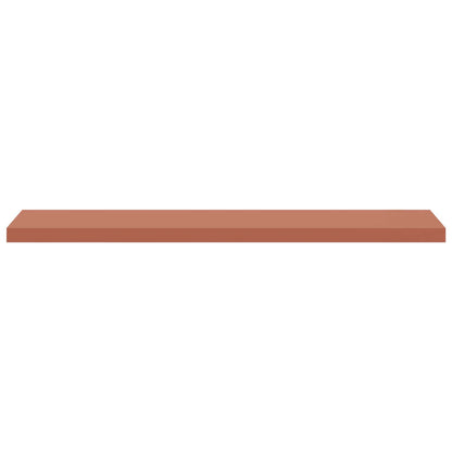 vidaXL Wall Shelf 2 pcs Red 120 x 23.5 x 4 cm Engineered Wood