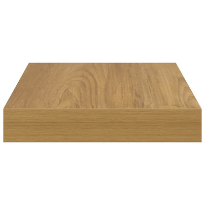 vidaXL Wall Shelf 2 pcs Brown 23 x 23.5 x 4 cm Engineered Wood