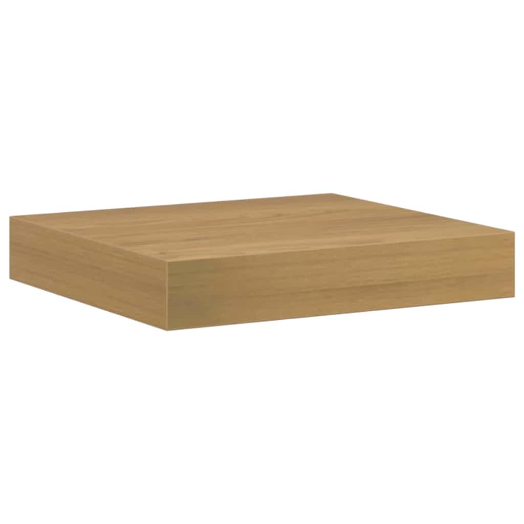 vidaXL Wall Shelf 4 pcs Brown 23 x 23.5 x 4 cm Engineered Wood