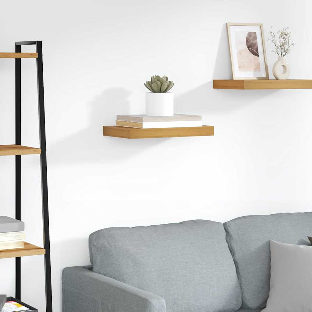 vidaXL Wall Shelf Wall-Mounted Brown 40 x 23.5 x 3.8 cm