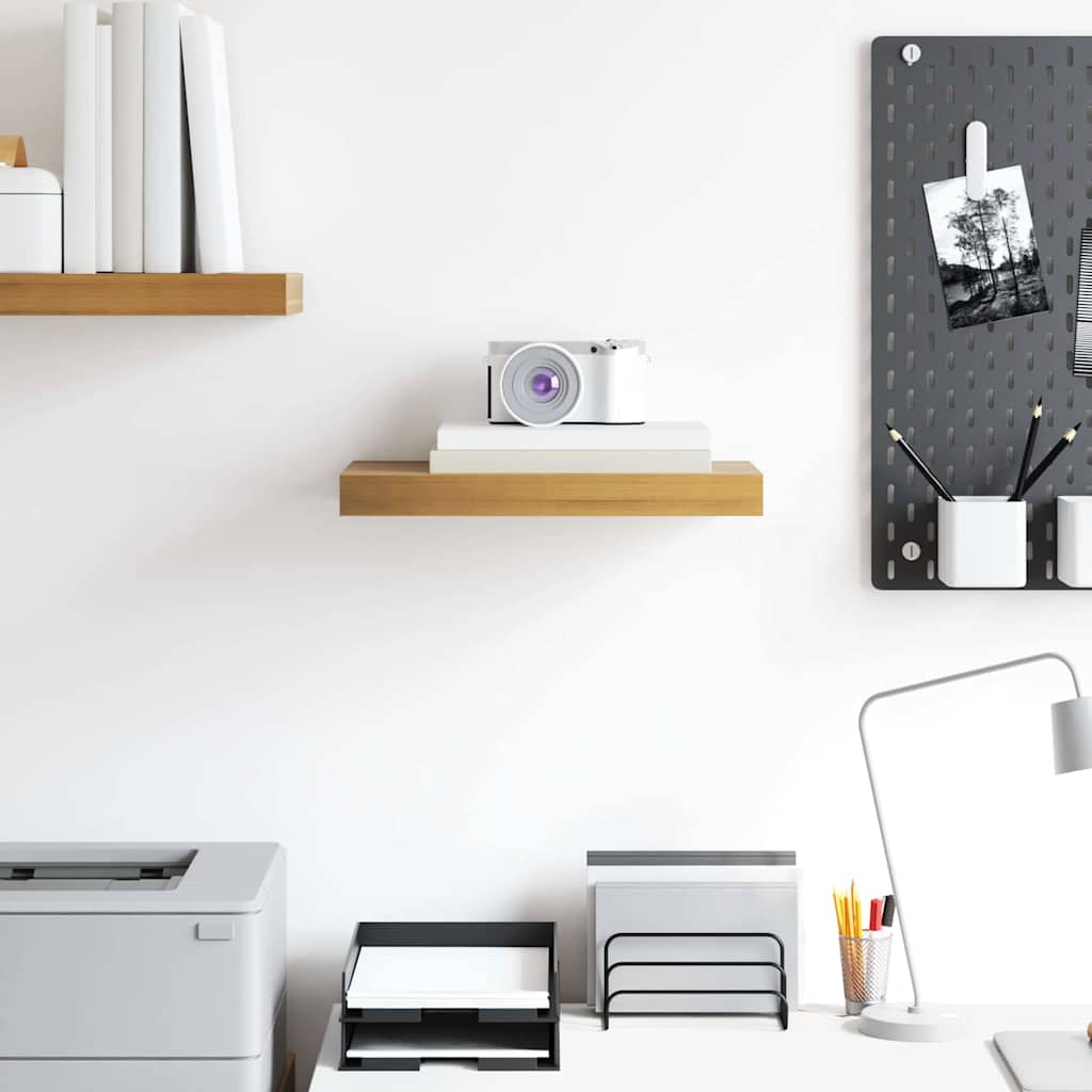 vidaXL Wall Shelf Wall-Mounted Brown 40 x 23.5 x 3.8 cm