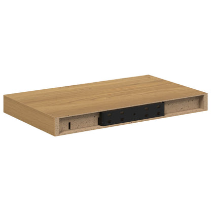 vidaXL Wall Shelf Wall-Mounted Brown 40 x 23.5 x 3.8 cm