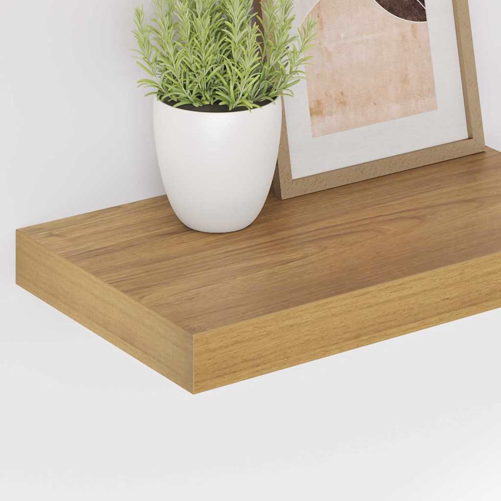 vidaXL Wall Shelf 4 pcs Brown 40 x 23.5 x 3.8 cm Engineered Wood