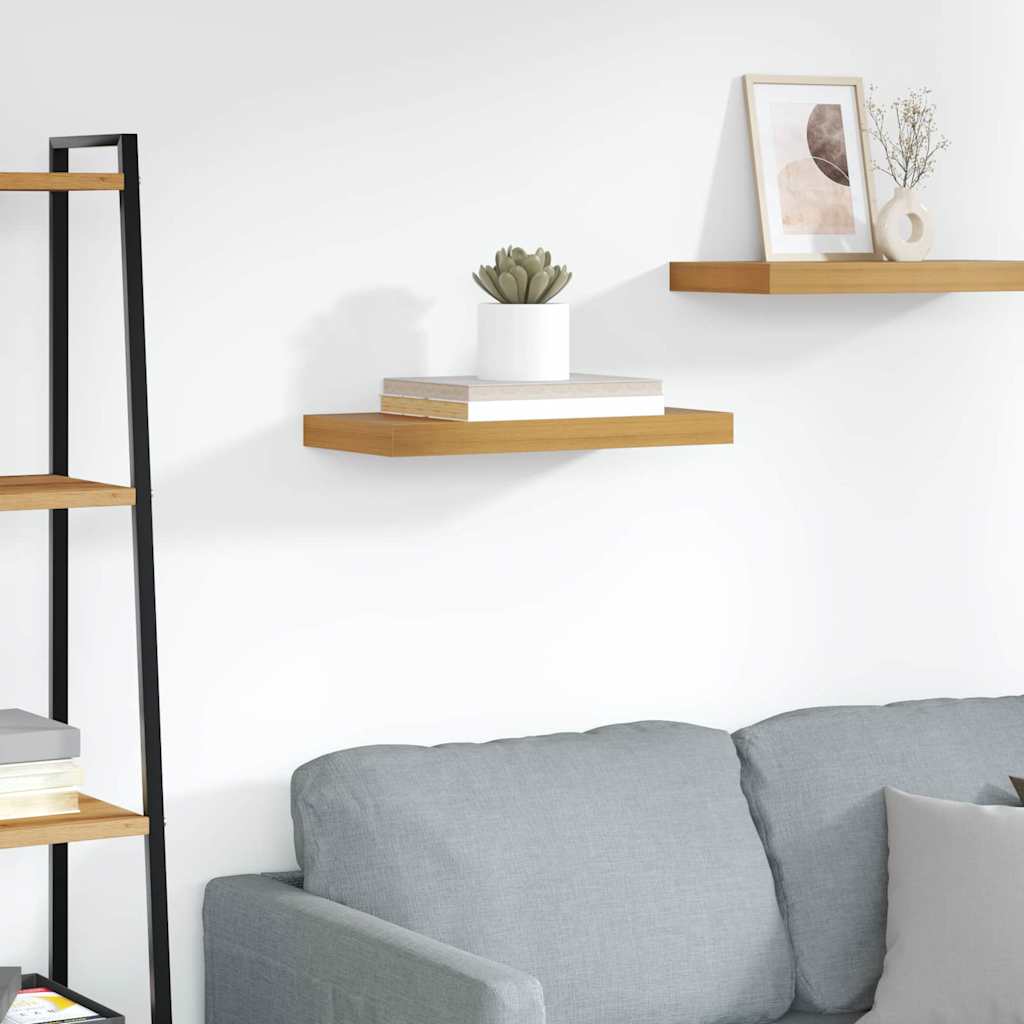 vidaXL Wall Shelf Wall-Mounted Brown 50 x 23.5 x 3.8 cm