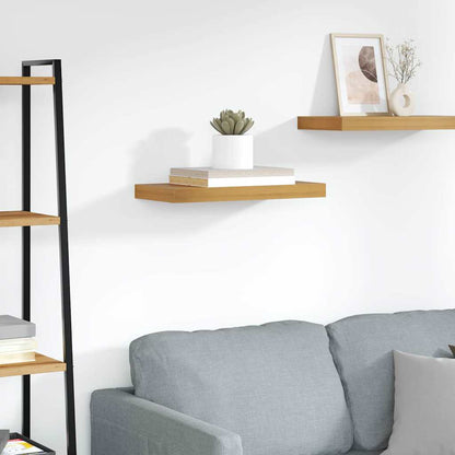 vidaXL Wall Shelf Wall-Mounted Brown 50 x 23.5 x 3.8 cm
