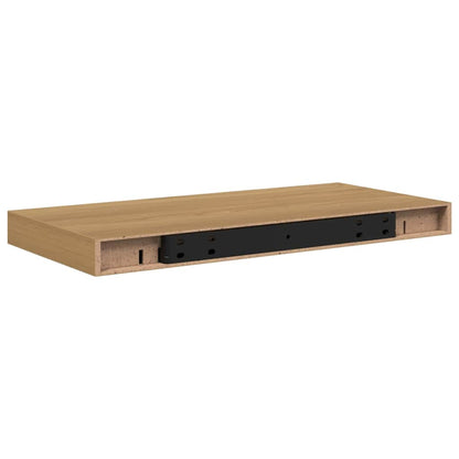 vidaXL Wall Shelf 2 pcs Brown 50 x 23 x 4 cm Engineered Wood
